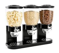 Wapasezyar Cereal Dispenser Countertop 2 l, dispenser per alimenti in plastica, dispenser per cereali e contenitori per caramelle, contenitori salvafreschezza (PB-038-TMGWFPQ-B)