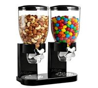 Wapasezyar Cereal Dispenser Countertop, 2 l, dispenser per alimenti in plastica, dispenser per cereali e cornflakes, ideale per caramelle, contenitori salvafreschezza (set da 3 pezzi)