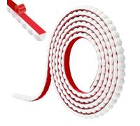 Wapasezyar Modanature decorative flessibili, autoadesive, in PVC, per cornici a specchio, finestre, pavimenti, armadi, soffitti (bianco, 10 mm x 3 metri)