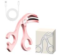 Wapasezyar Piegaciglia elettrico con riscaldamento di precisione (65 °C), 2 in 1 senza cornice laterale, piegaciglia portatile non pizzica per tutti i tipi di ciglia, rosa