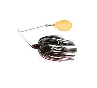War Eagle Custom Lures Night Time Painted Head Singolo Colorado Spinnerbait Nero Rosso Gonna 3/4 oz.