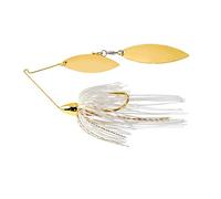 War Eagle Custom Lures WE38GW01G 3/8 Double Willow Gold Frame White Gold