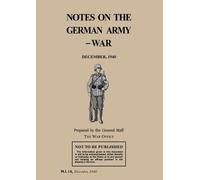War Office The General Staff Notes on the German Army-War (Tascabile)