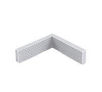 War World Gaming Angolo di Muro di Mattoni Non Dipinto x 4 - Modellismo Ferroviario Statico Wargame Terrain Diorama Paesaggio Miniature Muro Modello Spedizione Tracciata