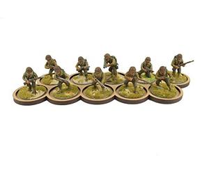 War World Gaming Basi da Movimento in Formazione da Guerra Linea Retta (10 incastri da 35mm) - Movement Tray Miniature Basette Figure Terrain Diorama Vassoio Spedizione Tracciata