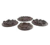 War World Gaming World at War 4 x Crateri Bombe - 28mm Normandia Seconda Guerra Mondiale Wargame Terrain