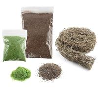 War World Scenics Kit Materiali Base per Siepi Estate - Modellismo Ferroviario Statico ho Diorama Wargame Terrain Erba Statica Miniature Accessori Scala Applicatore Spedizione Tracciata