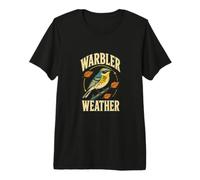 Warbler Weather Retro Birdwatching Migrazione Maglietta Premium