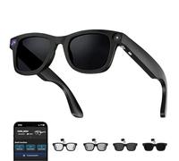 warchody Occhiali intelligenti AI da uomo, donna, occhiali AI con assistente vocale, audio a orecchio aperto, registrazione video, traduzione in tempo reale, occhiali da sole Bluetooth per vita e