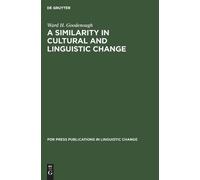 Ward H Goodenou A Similarity in Cultural and Linguistic Chan (Copertina rigida)