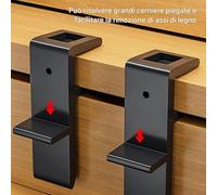 Wardrobe Closing Board Clip,4 Pieces Clamp Accesspry,7.5x2.4cm Wood Board Install Clip - For Reliable Closet Organization Ceiling Scribing Woodworking Carpentry