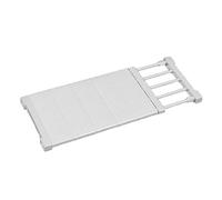 WardrobeSystem espandibile - Mensola regolabile larga 24 cm con divisori tiranti e ganci, ideale per la separazione dell'armadio, soluzione di archiviazione bianca