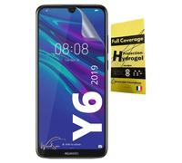 WardSan Hydrogel - Pellicola protettiva per schermo 3D per Huawei Y6 2019, protezione integrale 3D, trasparente invisibile, compatibile con cover, custodia, cover in TPU morbido