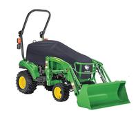 WardWolf Copertura per trattore impermeabile e resistente, 600D, compatta, compatibile con Kubota, John Deere, Mahindra, Bobcat (nero)