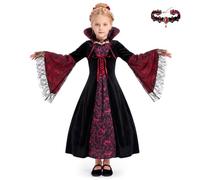 Wareet Costume da vampiro reale per ragazze, vestito gotico per Halloween, per giochi di ruolo, carnevale, feste a tema vampiro, carnevale