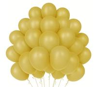 WAREHOUSE Ballon jaune 50 Pièces 12” 30 cm, Ballon Gonflable Hélium, ballons d'anniversaire,Décoration pour Anniversaire, mariage,Baptême, Fete, décoration de diplôme. (Giallo senape-12)