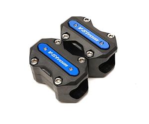 WARFEL Decorazione Moto per Suzuki DL650 DL1000 Vstrom V-Strom 650 1000 1050/1050/xt Crash Bar Blocco Motore Paraurti di Protezione della Protezione V Strom 650 DL (Color : Blau)