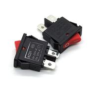 WARFEL Interruttore 10 pz/Lotto CD1-110 2Pin 250V 6A Interruttore Barca-in SPST ON off Rocer Posizione No/off Piccolo Strumento Interruttore di Alimentazione 10x22mm Rosso- (Color : KCD1-110 Red Lid)