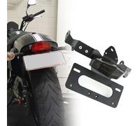 WARFEL Kit di Eliminazione Parafango Posteriore Ordinato per Kawasaki per Vulcan S ABS 4 2015 16 17 18 2019 2020 2021 2022 2023 per Vulcan Cafe 18-23 Staffa Porta Targa Portatarga (Color : Dark Grey)