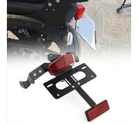 WARFEL Tail Tidy Fender Eliminator Numero Porta Targa per Kawasaki per Vulcan S ABS 2015 2016 2017 2018 2019 2020 2021 2022 2023 Portatarga (Color : Rot)