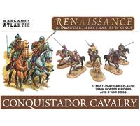 Wargames Atlantic, Conquistador Cavalry and War Dogs, 1:56, 28mm/1.1" Scale Mini