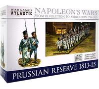 Wargames Atlantic - Guerre di Napoleone: Riserva prussiana 1813-1815 (60 figure in plastica dura multiparte da 28 mm)