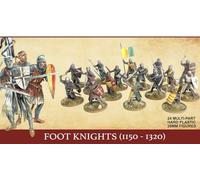 Wargames Atlantic, L'età della cavalleria, Cavalieri del piede (1150-1320), miniature in scala 28 mm