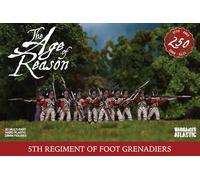 Wargames Atlantic, L'età della ragione, 5 ° reggimento di Foot Grenadiers, miniature in scala