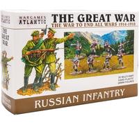 Wargames Atlantic The Great War - Fanteria russa 1914-18 (35 personaggi), in plastica rigida (polistirene ad alto impatto), 28 mm, prodotto negli Stati Uniti