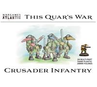 Wargames Atlantic, This Quar's War, Quar Crusader Infantry, 28mm Hard Plastic Miniature