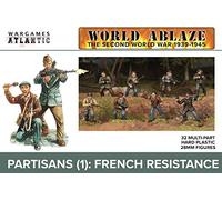 Wargames Atlantic World Ablaze - La Seconda Guerra Mondiale 1939-1945: Partigiani (1) Resistenza Francese (32 Multi Part Hard Plastic Figure 28mm)