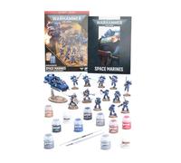 Warhammer 40.000 - Kit introduttivo con Space Marines - Combat Patrol Starter Set con 13 miniature push-fit, 11 vernici e Land Speeder