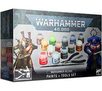 WARHAMMER 40,000 SPACE MARINES PAINTS + TOOLS SET Italiano 60-12