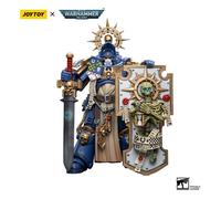 Joy Toy Warhammer 40k Action Figure 1/18 Ultramarines Primaris Captain With Relic Shield And Power Sword 12 Cm Multicolor