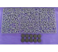 Warhammer 40K - Khorne World Eaters 10 Berzerkers, NUOVO su sprue con basi