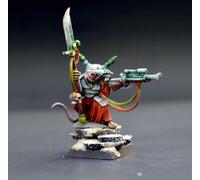 Warlock Skaven Hero dipinto in qualità display da pro AOS warhammer 9th Age