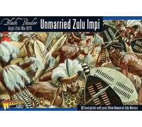 Warlord Black Powder Anglo-Zulu War Unmarried Zulu Impi Tabletop Miniatures - Plastic Paintable Miniature 1700-1900 Soldiers Set, Unpainted Table Top 28mm Military Minifigures for Adults - Figurines