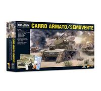 WarLord Bolt Action Carro Armato/Semovente Tank 1:56 Miniature da tavolo - Set di soldati della Seconda Guerra Mondiale in miniatura in plastica verniciabile, da tavolo non verniciato, minifigure