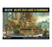 WarLord Bolt Action Sd.Kfz 251/1 Ausf D Hanomag Tedesco Half-Track 1:56