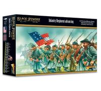 Warlord Games ACW Infantry Regiment Advancing - Miniature in scala 28 mm per polvere nera altamente dettagliata era della guerra civile americana per giochi di guerra da tavolo, 302414005