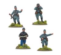 Warlord Games Italian Army Plotone Commanders - Miniature in resina scala 28 mm per Bolt Action altamente dettagliate della seconda guerra mondiale