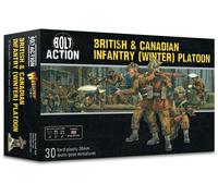 Warlord Games Plotone di fanteria britannica e canadese (inverno) - Miniature in plastica in scala da 28 mm per miniature Bolt Action altamente dettagliate della seconda guerra mondiale