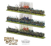 Warlord Games English Civil Wars Infantry Battalia - Plastic Miniatures for Pike