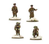 Warlord Games Fanteria britannica e canadese (Inverno) HQ - Miniature in resina in scala da 28 mm per miniature di Bolt Action altamente dettagliate della Seconda Guerra Mondiale