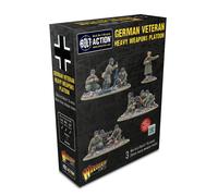 Warlord Games Miniature in resina per veterani dell'esercito tedesco, plotone di armi pesanti, scala 28 mm, miniature altamente dettagliate della seconda guerra mondiale