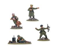Warlord Games German Army Veteran HQ - Miniature in resina scala 28 mm per Bolt Action altamente dettagliate Seconda Guerra Mondiale