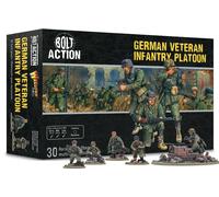 Warlord Games Plotone di fanteria veterani dell'esercito tedesco, scala 28 mm, miniature in plastica per Bolt Action altamente dettagliate della seconda guerra mondiale