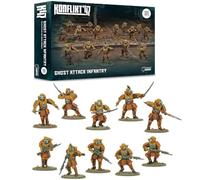 Warlord Games Ghost Attack Infantry - Miniature in plastica dell'Impero del Giappone per Konflikt 47 miniature altamente dettagliate in scala 28 mm