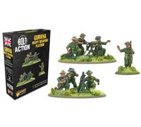 Warlord Games Gurkha - Plotone di armi pesanti - Miniature in scala 28 mm per miniature Bolt Action altamente dettagliate della seconda guerra mondiale