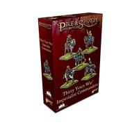 Warlord Games Imperialist Commanders - Miniature in plastica in scala epica per polvere nera altamente dettagliata Era Wa trent'anni per Wargaming da tavolo